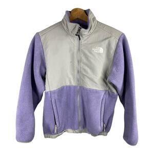 The North Face Girls size Large Full Zip Polartec Purple Zip Up Fleece Jacket